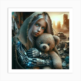 Cyborg Girl 6 Art Print