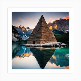 Pyramid At Sunset 2 Art Print