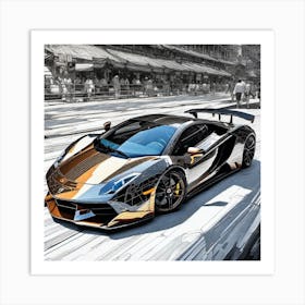 Lamborghini 110 Art Print