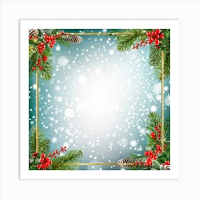 Christmas Frame 12 Art Print