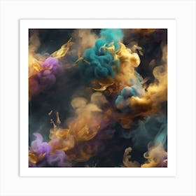 Abstract Smoke Art Print