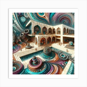 station for extradimensional travel Art Print