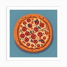 Pizza Vector Illustration Art Print