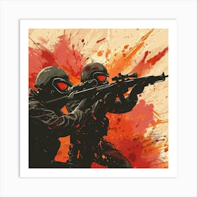 Splatter Painting Art Print