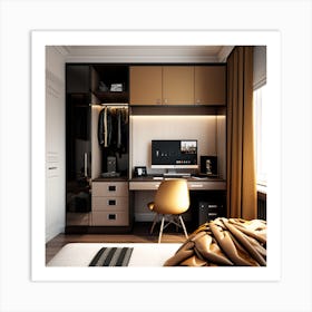 Modern Bedroom Design Art Print