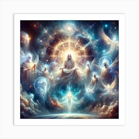 Source of the galaxy Art Print