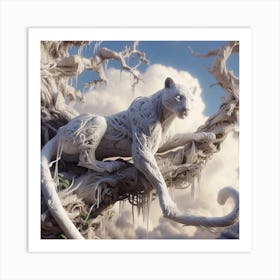 White Panther Art Print