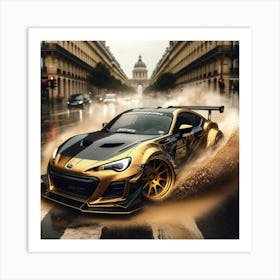 Gold Gt Brz Wallpaper Art Print