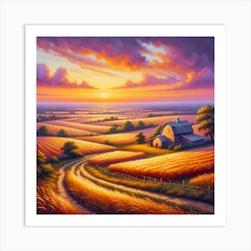 Farmer's Land Art Print