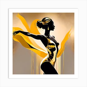 Golden Dancer Art Print
