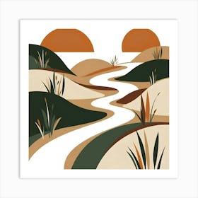 Sand Road Art Print