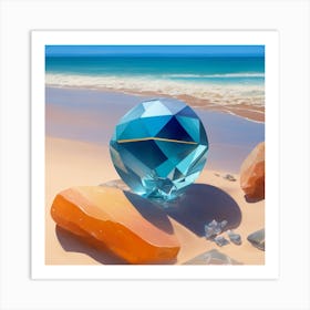 Diamond On The Beach Art Print