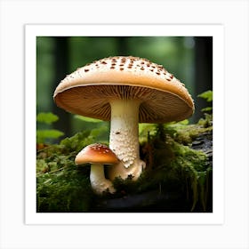 Mushroom Stock Videos & Royalty-Free Footage Art Print