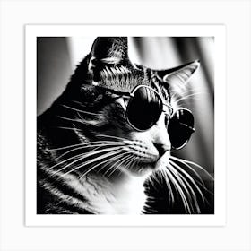 Cat In Sunglasses 8 Art Print