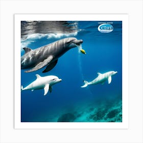 Marine Mammal Ocean White Blubber Melon Spout Diving Arctic Vocal Intelligent Curious Fr (1) Art Print