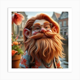 Bearded Man Art Print