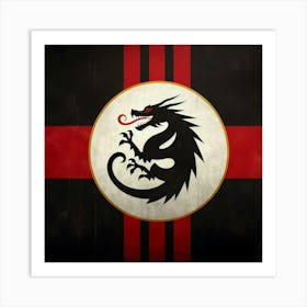 Dragon Flag Art Print