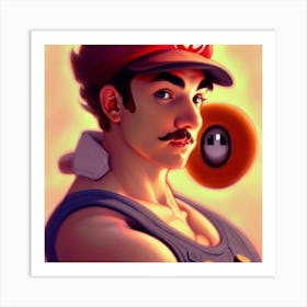 Mario Bros 5 Art Print