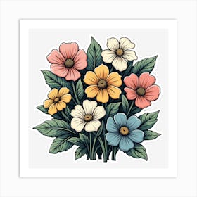 Bouquet Of Flowers 2 Art Print