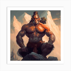 Lord Hanuman 4 Art Print
