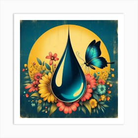 Water Drop Art Print