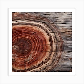 Texture Of A Petrified Wood surface Art Print