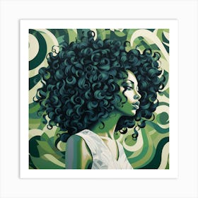 Afro Girl 2 Art Print