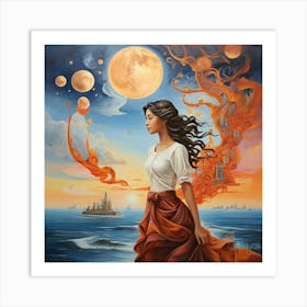 Default Title Time Of Tides Description The Painting Depicts A 0 Art Print