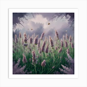 Lavender Field Art Print