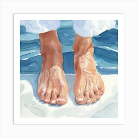 Feet Of Jesus Art Print