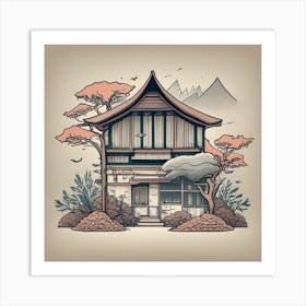 Japanese House 1 Art Print