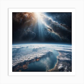 Earth From Space Art Print