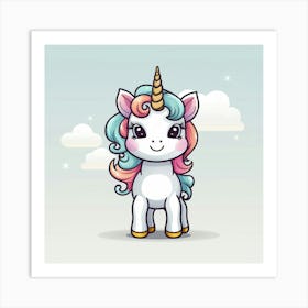 Cute Unicorn 341 Art Print