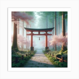 Shinto Gate Art Print