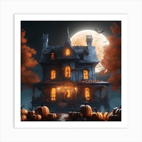 Haunted House 1 Art Print