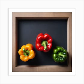 Peppers In A Frame 37 Art Print