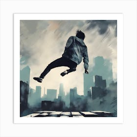 Jumper In The City Art Print