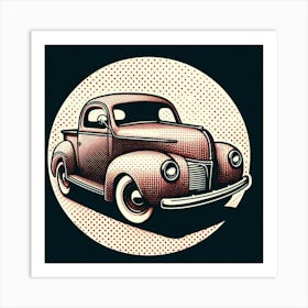 Old School Car Art Print