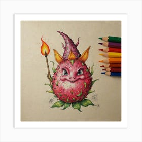 Thorny Monster Art Print