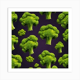 Green Broccoli 3 Art Print