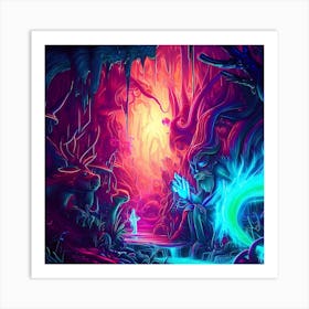 Mythical Harmony Art Print