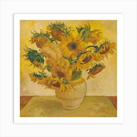 Sunflowers, Vincent Van Gogh (5) Art Print