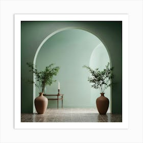 Green Wall Stock Videos & Royalty-Free Footage 3 Art Print