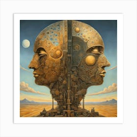 Head Of A Machine Art Print