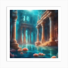 Underwater Palace 5 Art Print