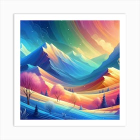 Colorful Landscape 1 Art Print