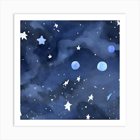 Stars at night 1 Art Print