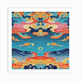 Japanese Art Flow 1 Art Print