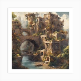 Fantasy City 99 Art Print