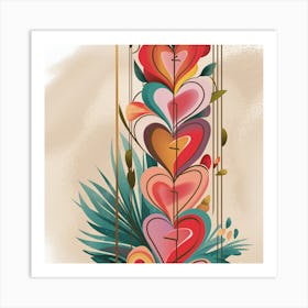 Heart - Shaped Frame Art Print